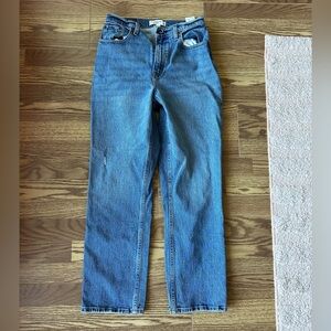 Abercrombie 90s Straight Ultra High Rise - medium wash